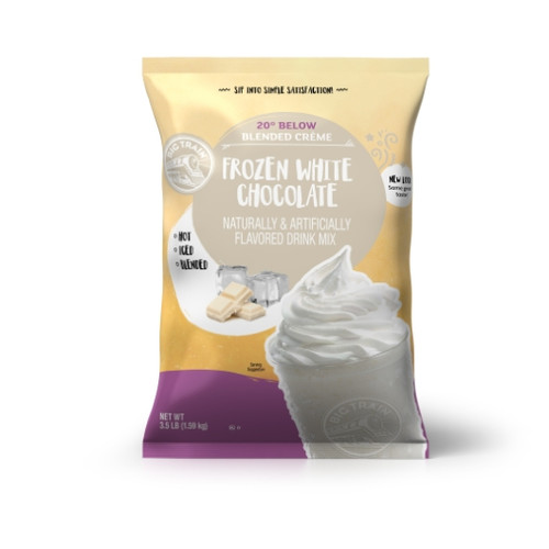 Big Train 20 Degrees Below Frozen White Chocolate Drink Mix, 3.5 Pound, 5 Per Case